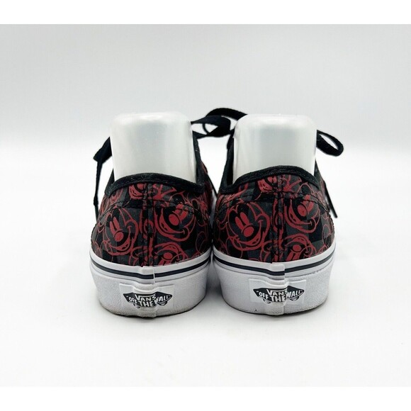 VANS X Disney Mickey Mouse Sneakers MENS 5 / WOMENS 6.5 Checker Canvas Black Red - Picture 6 of 10